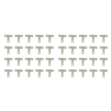 40 Pcs Angle Plate Corner Brace Flat T Shape Repair Bracket 40mm x 40mm