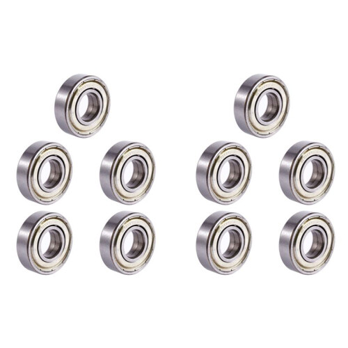 10X 6001ZZ Double Shielded Deep   Bearings 28mm X 12mm X 8mm
