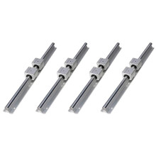 Lineare Schienen und Lager, 4 Stk. Lineare Führungsschiene 500 mm + 8 Stk. Lineares Lager 12 mm Gleitblöcke SBR12UU