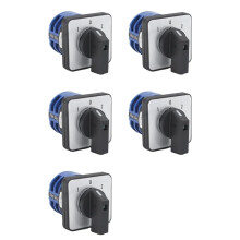 5X Changeover Selector 3 Positions 8 Terminals Universal Rotary Cam Selector Latching Switches 32A