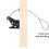 4X Self Locking Gate  for Wooden Fence Heavy Duty, Steel Spring Cable Pull String Gate Hardware Gate Lock 3