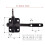 4X Self Locking Gate  for Wooden Fence Heavy Duty, Steel Spring Cable Pull String Gate Hardware Gate Lock 8