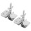 6PCS Silk Screen Printing Metal Butterfly Frame Hinge Clamp DIY Hobby Tool 7