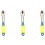 3X  1/4  Screwdriver Pole 6.35mm Inner Hexagon Ratchet Socket Wrench with Dual- Home Tool Accessory 1