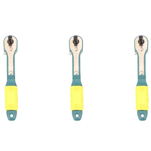 3X  1/4  Screwdriver Pole 6.35mm Inner Hexagon Ratchet Socket Wrench with Dual- Home Tool Accessory
