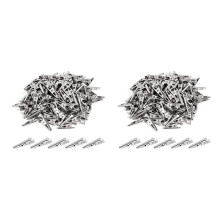 200PCS 1.06 Pouces / 27mm Pinces Crocodiles En Métal, Pinces Crocodile Pinces à Ressort de Ligne de Test Plaquées Nickel Ton Argent.