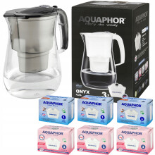 Aquaphor Onyx 4.2 sort filterkande med 3 almindelige og 3 magnesiumfiltre