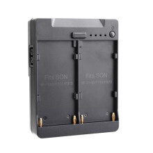 Dual NP-F550/750/970 NP-F Series Battery to V-Mount Lock Power Supply Converter Plate for Tilta Kit Monitors LED Light