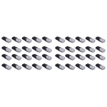 Connettore Un Innesto Un Doppio Filo da 40 Pezzi con Fibbia di Bloccaggio, Connettori Un Innesto Terminale Un Filo Compatto Universale Un 2 Pin Un 2