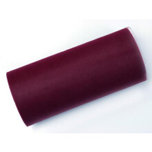 Koristeellinen tylli 15cm x 25m 1 kpl viininpunainen