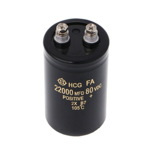 4X 2200UF/80V High Capacity Bolt Type Electrolytic Capacitor 50x80mm 2