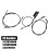 8Pcs Car Front Center Rear Hood Release Cable Kit with Release Handle Bracket Assembly for  E65 E66 3