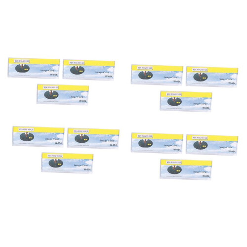 Safetypin Clear Hard Plastic Name Tag Clip Holder 12 Pcs