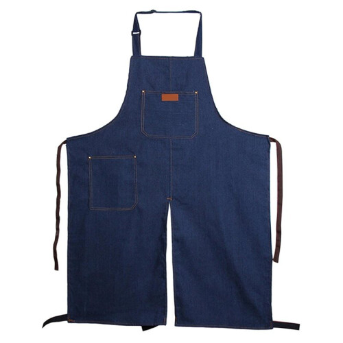 5X Adjustable Split Leg Pottery Apron with Pocket DIY Ceramic Sculpture Mud-Retaining Overalls 1