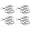 40Pcs Metal Clasp Swivel Trigger Clips Snap Hooks Key Ring Bags DIY  Silver 1