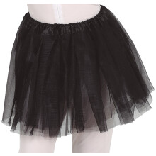 Sort tyl tutu nederdel danserkostume 30 cm