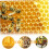 Beeswax Sheets 90Pcs Beeswax Foundation Sheets Wax Foundation for Bee Frames Natural Honeycomb Sheets Beeswax Sheets 5