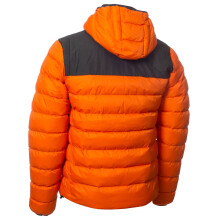 (L, Orange) Calvin Klein Mens Padded Chest Pockets Water Resistant Jacket