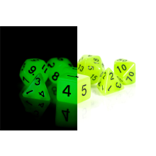 RPG Cat's Eye terninger glødende sæt med 7 terninger