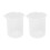 Kitchen Lab Graduated Beaker Clear Plastic Measuring Cup Thicken with Cap Measuring Jug 200mL 12pcs 2