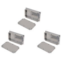 3X Aluminium Behuizing Afgeschermde Behuizing RF Box Signaaldissipatie SMA-KFD46 Multifunctionele Versterkerbehuizing
