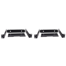 2X Estrutura de Metal para Rack de Montagem em Rack para Sistema de Microfone Sem Fio Suporte de Retorno de Ouvido Sem Fio Rack Preto