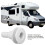 2X Boat Water Drain Scupper ABS 3/4in White Through Hull Connector Hose Coupling Drain Outlet Replacement Hardware 3