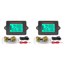 2X 8-120V PZEM-037 Batterij-Indicator Coulometer Voltmeter Ampèremeter Zuur/Lithium/Lithium-Ijzer Batterijtester 100A Shunt