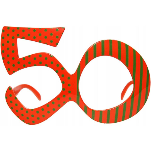 50-vuotissyntymäpäiväjuhlien lasit