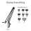 2X RIEVBCAU Flexible Microscope Arm Stand,Adjustable Metal Bracket Coin Microscope Mount Compatible with DM4 DM7 DM9 6