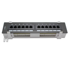 Netwerk Tool Kit 12-Poorts CAT6 Patchpaneel RJ45 Netwerk Wandmontage Rack met Wandmontagebeugel
