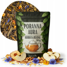 Grøn te Morgen Aura 50 g Tørret æble, Morgenfrue med kornblomst