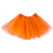 Orange Tyl Danser Tutu Nederdel Fe Halloween Disco 30cm
