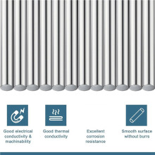 36 Pcs Zinc Rod Zinc Metal Anode Good Conductivity Smooth Surface for School Scientific Experiment Research