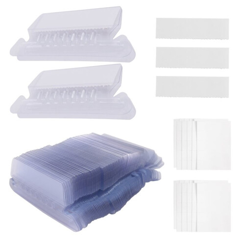 File Folder Tabs, 300 Sets Hanging File Folder Labels 2Inch Plastic Tabs and Inserts for Hanging File Folders 2