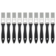 10X Silikon Farben Former Pinsel, Breiter, Fester, Flacher Silikon Pinsel, Flexibles Malen Werkzeug auf Acryl und Wasser Basis, 2,5 cm