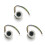 3X R503 Circular Round RGB Ring Indicator LED Control DC3.3V MX1.0-6Pin Capacitive Fingerprint Module Sensor, 15Mm 1