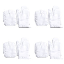 Sublimations-Rohling-Ofenhandschuhe-Set, Handschuhe und Sublimations-Rohling-Topfunterlage für DIY-Küchen-Esszimmer-Zubehör, 16-Teilig