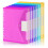 20 Pack File Folders, 11 Ring Plastic Envelopes, Clear Folder for Documents with Label, 3 Ring Binder Pocket Organizer 2