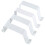 Downspout Adapter Gutter Downspout Strap 3X4 Leader Strap 3X4 (8 Pack) (White) 7