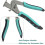 2X Car Clip Pliers/Disassembly Tools, Multi-Functional Efficient Automotive Snap Pliers Remove Fasteners 5