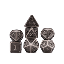 RPG terninger Paladin rustning sæt med 7 metalterninger