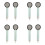 8x FSR402 Widerstandstyp Dünnschicht-Drucksensor Kraftsensor-Widerstand Langschwanz-Kraftsensor Drucksensor-Widerstand 1