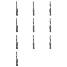 10pcs M6X1.0mm High-Speed Steel 4341 Titanium Plated Composite Tap Drill and Tap Integrated Machine Tap Open
