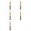 5pcs M5x0.8mm Hex Shank Titanium Plated HSS Screw Thread Metric Tap Drill Bits Screw Machine Compound Tap Open 1