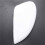 3Pcs Right White Rearview Side View Mirror Replacement Cover Cap Case Shell for  for Fiesta 2008-2017 2