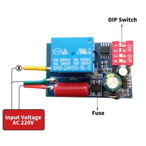 2X New AC 220V  Delay Relay Cycle Timer Control  Adjustable Timing Relay  Delay  Timing Relays 2