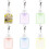 6 Pcs Sublimation Blank Keychains Heat Transfer Printing LED Acrylic KeyChains Lighted Keyrings Pendant, Rectangular 1