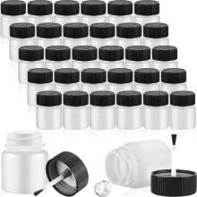 60 Pieces Touch Paint Bottles 30 Ml Empty Touch Paint Container with Brush & Mixing for Chip Repair Car