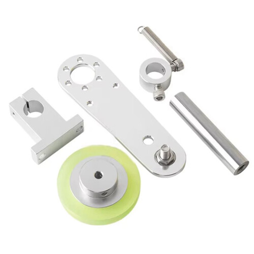 2X Encoder Bracket Aluminum Polyurethane Industrial Encoder Wheel Measuring Wheel 40mm Aluminum Encoder Mounting Bracket 2